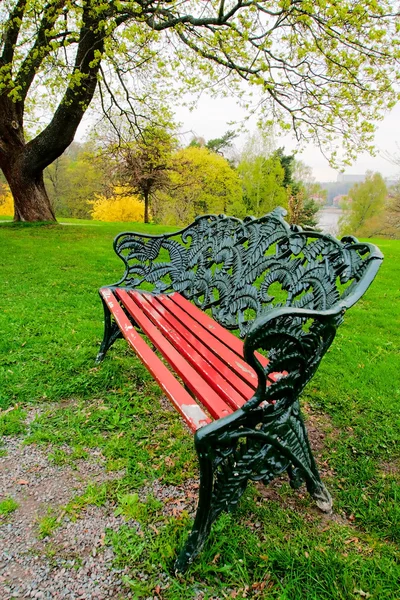 Cast iron bench — Stock Photo, Image
