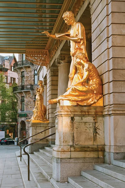 Statues at the theater — Stock Photo, Image