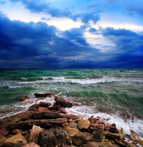 Stormiga hav landskap — Stockfoto
