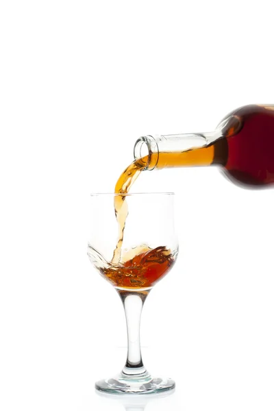 Red wine being poured — Stock Photo, Image