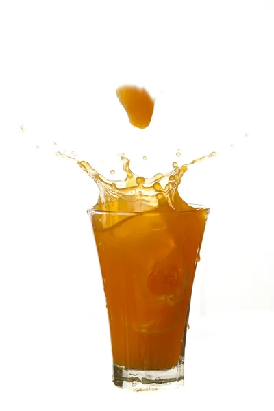 Splash of orange juice — Stock Photo, Image