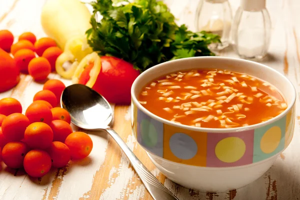Tomatensuppe lizenzfreie Stockbilder