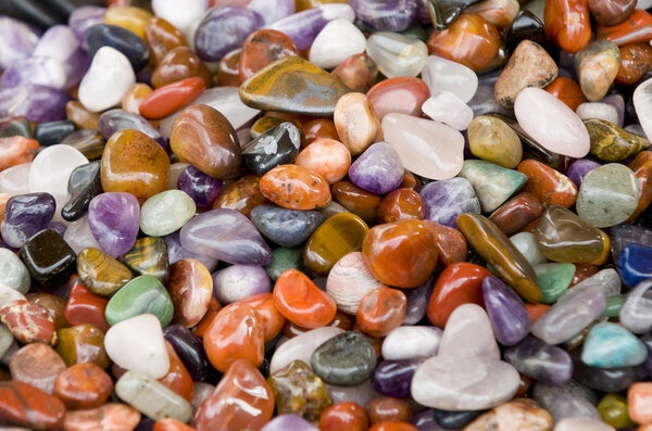 Colorful sea stones