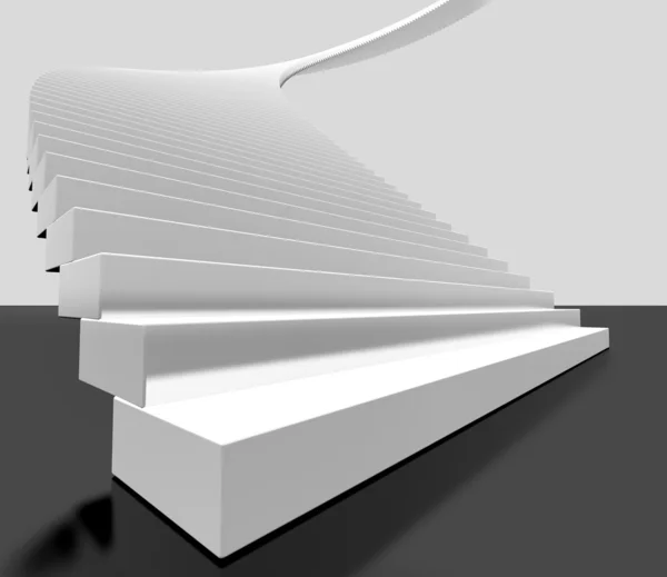Escada branca — Fotografia de Stock