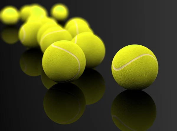 Теннисный мяч — стоковое фото