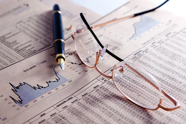 Pénzügyi és statisztikai háttere — Stock Fotó