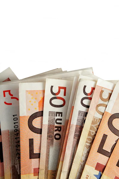 Flera euro räkningar — Stockfoto