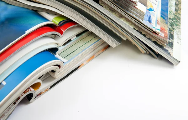 Several magazines and books — Stock Photo, Image