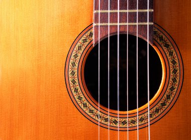 Spanish guitar detail clipart