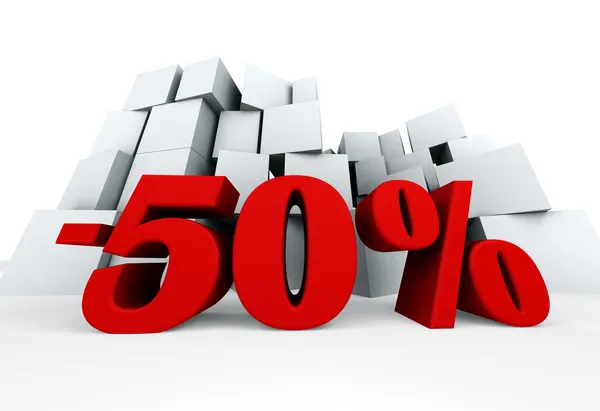 50%. — Fotografia de Stock