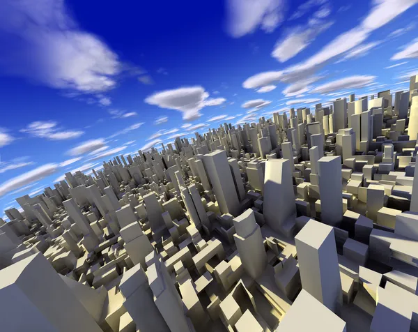 3D都市 — ストック写真