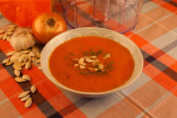 stock image Pumpkin soup