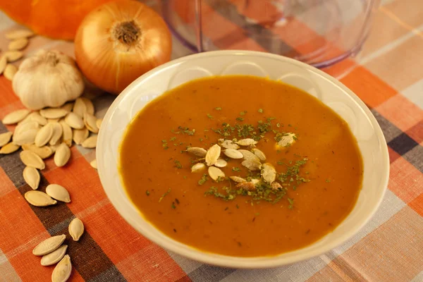 stock image Pumpkin soup