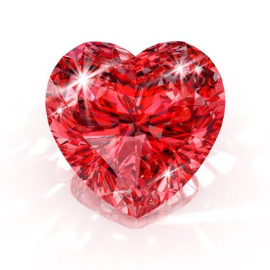 Heart shape diamond clipart