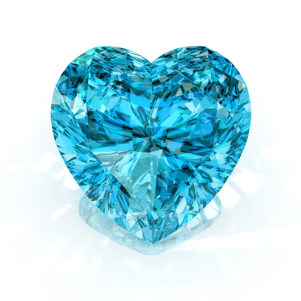 Diamante forma coração — Fotografia de Stock