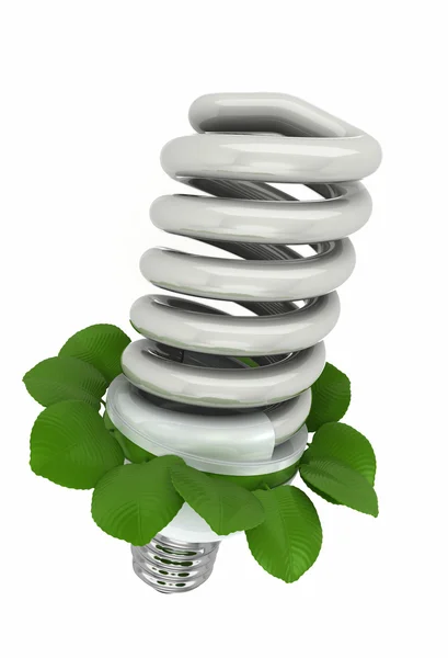 Bulb energy saving fluorescent — Stock Photo, Image