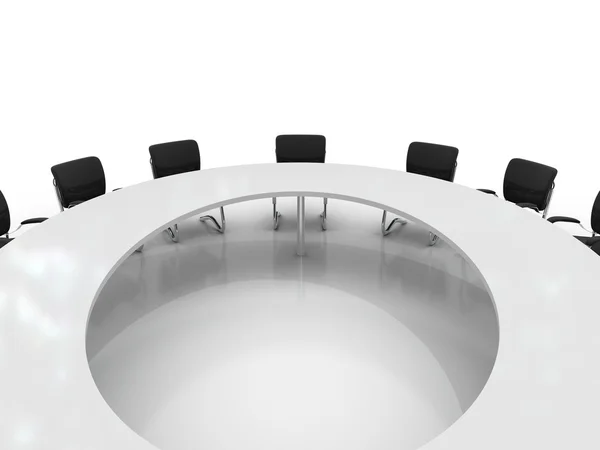 Conference table and chairs — Stok fotoğraf