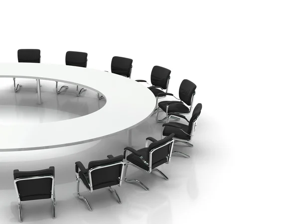 Konferenční stůl a židle — Stock fotografie