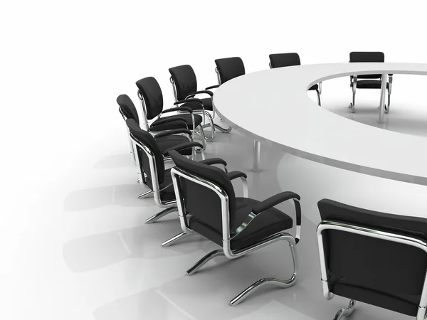 Tavolo e sedie per conferenze — Foto Stock