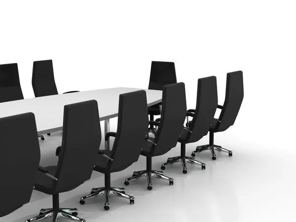 Konferenztisch und Stühle — Stockfoto
