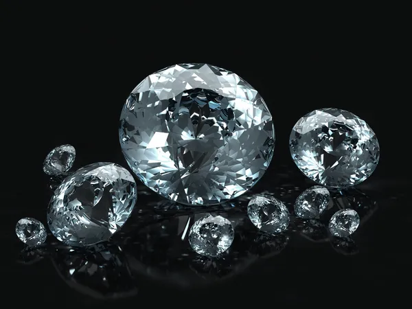 고립 된 다이아몬드 보석 — 스톡 사진
