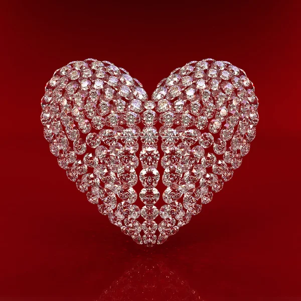Алмазное сердце (XXL) ) — стоковое фото