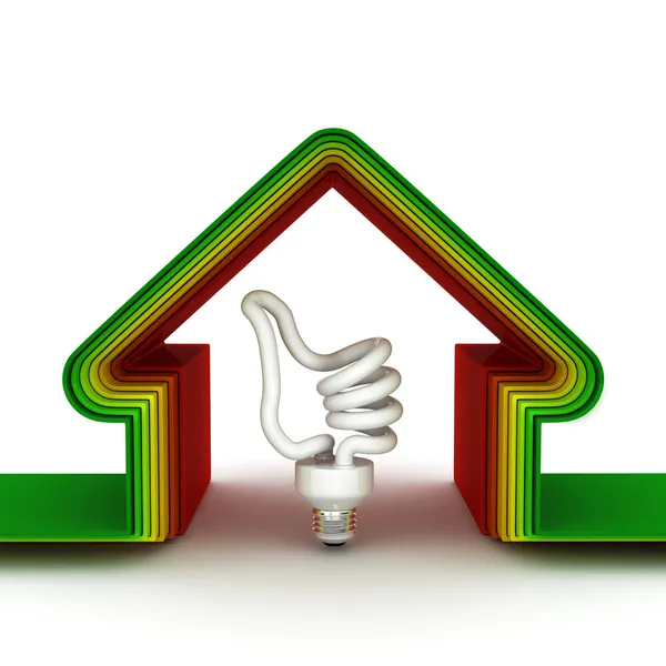 Energi hus. energisparande koncept — Stockfoto