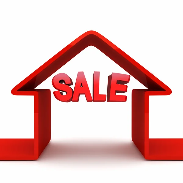 Właściwość i Dom/mieszkanie sprzedaż koncepcja — Zdjęcie stockowe