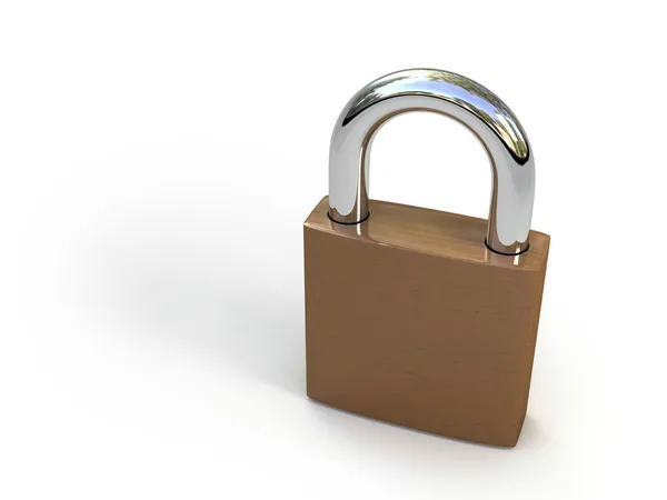 Lock isolated on white — Stock Photo, Image