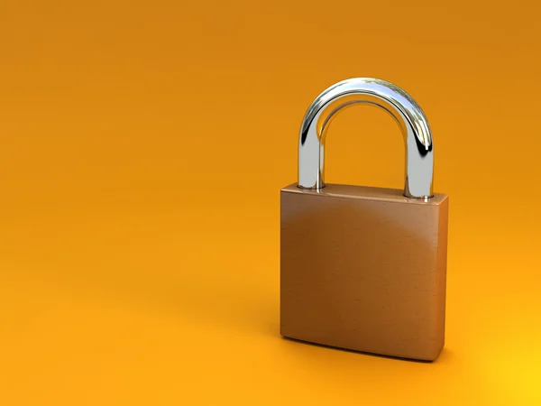 Lock isolated on white — Stock Photo, Image