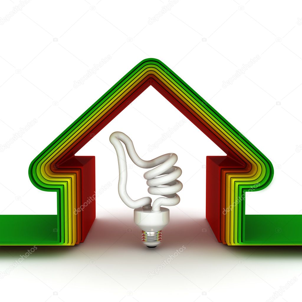 Energy House. Energy saving concept