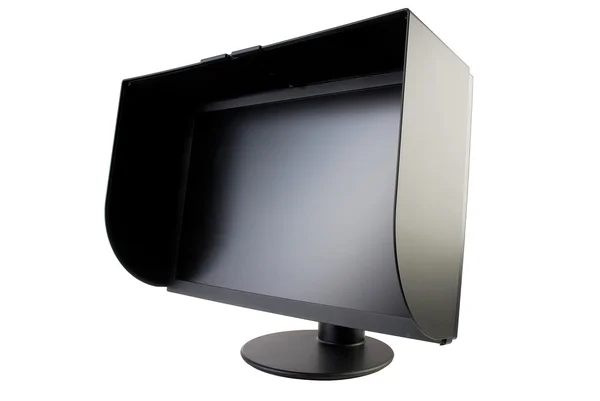 Monitor with a peak — Stock Photo, Image