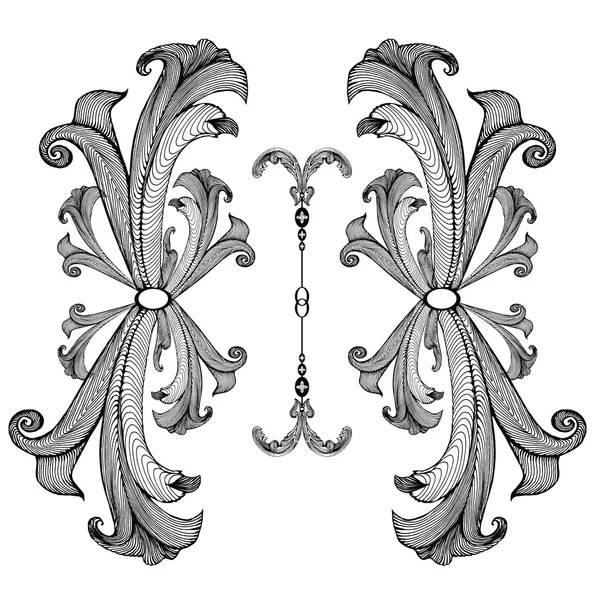 Baroque_pattern03 — стоковий вектор
