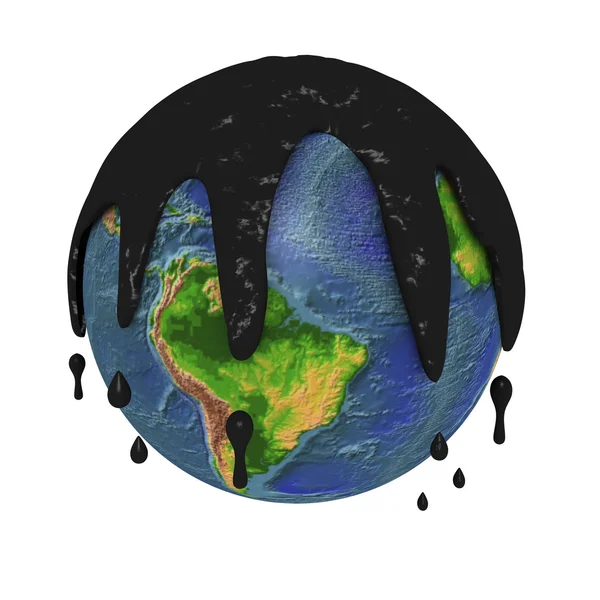 Planeta Terra poluída — Fotografia de Stock