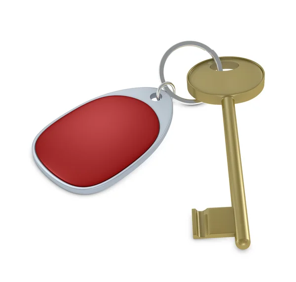 Key with keychain — Stock Photo, Image