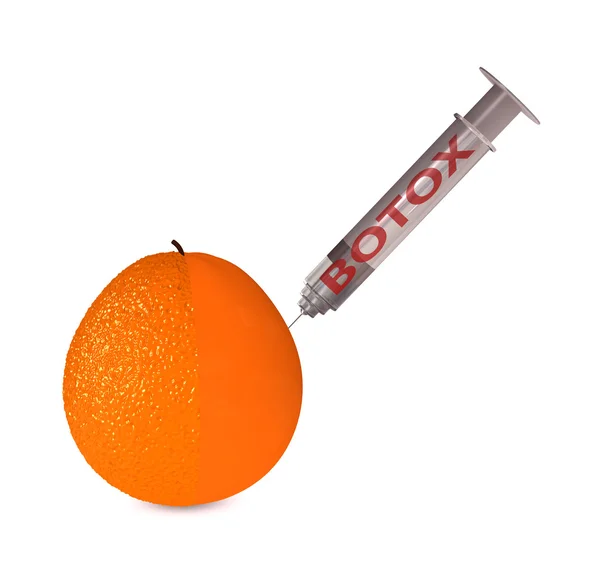 Orange and botox — Stock Photo, Image
