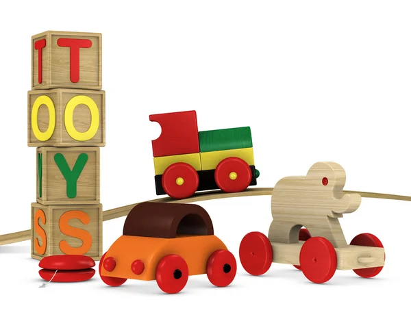 Wooden toys — Stock Photo, Image