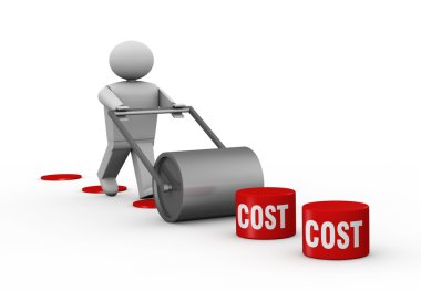 Lowering costs clipart