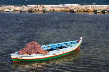 balıkçı teknesi limanda Park