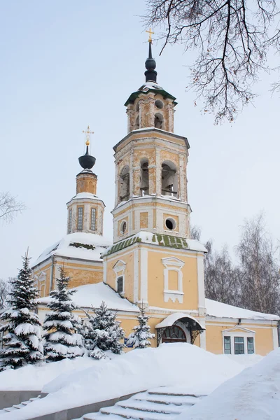 Iglesia Nikolo Kremlevskaya Vladimir Invierno Rusia —  Fotos de Stock