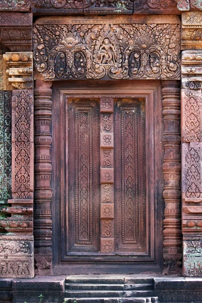Belo Templo Banteay Srei Templo Mulheres Século Xii Angkor Wat — Fotografia de Stock