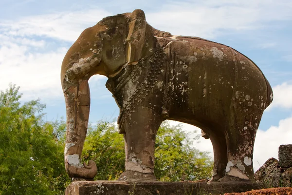 Elephant Statue East Mebon Cambodia — Stock Photo, Image