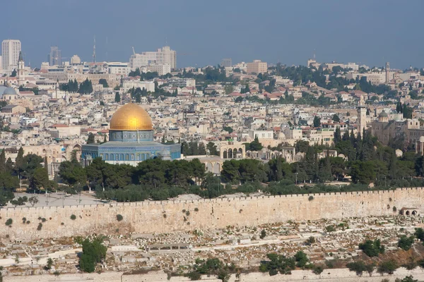 Kudüs Teki Tapınağın Üzerinde Altın Dom Zemin — Stok fotoğraf
