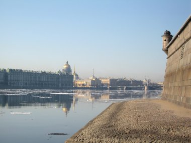 saint-petersburg Rusya petropalovskaya kale duvarlarını