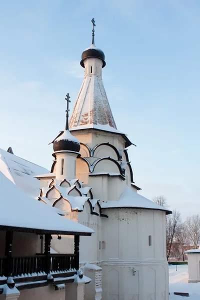 Uspenskay Církev Středověké Spaso Evfimevsky Klášter Suzdalu Zlatý Prsten Ruska — Stock fotografie
