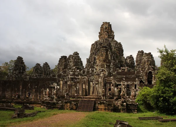 Bayon Tempel Angkor Thom Siem Oogsten Cambodia — Stockfoto