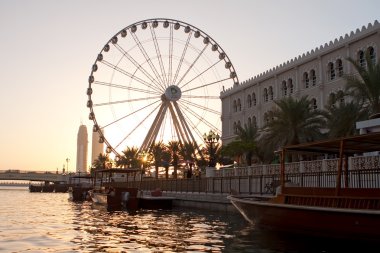 Tranquil City adn Ferris wheel clipart