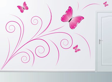 Wall decoration clipart