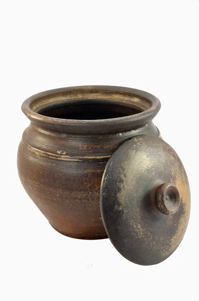 Clay pot open — Stock Photo, Image