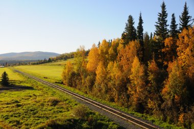 Alaska demiryolu sonbaharda